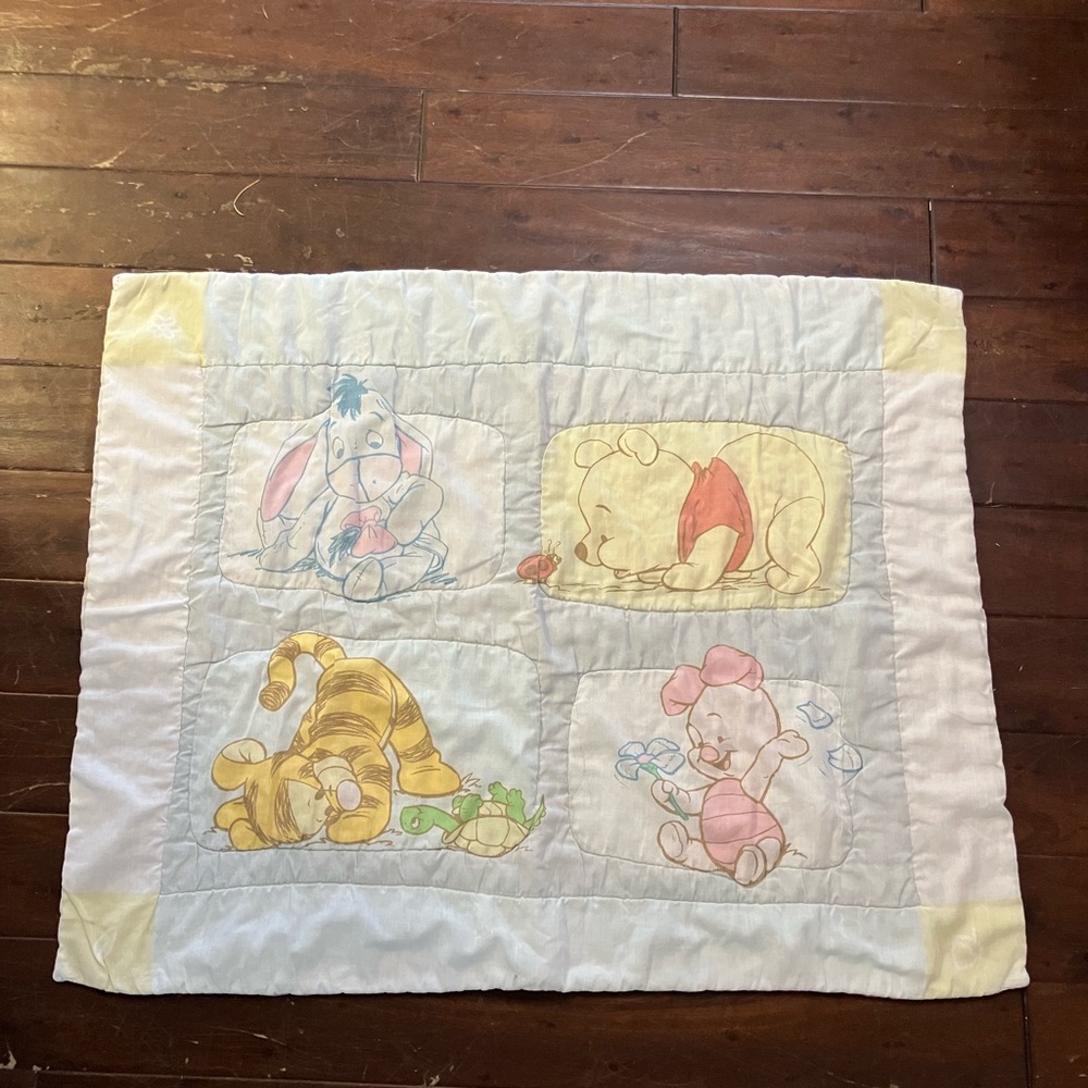 Vintage Winnie the Pooh Baby Blanket